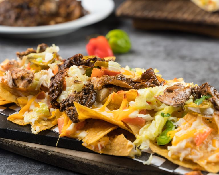 Jerk chicken nachos at Nathan's Jerk in Oshawa