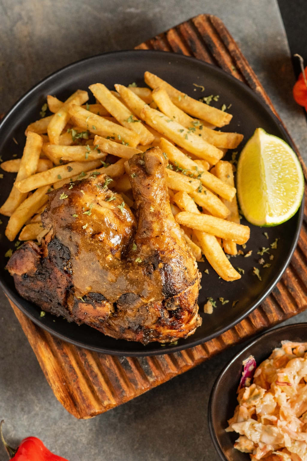 Jerk Chicken Dinner Fries from Nathan’s Jerk in Oshawa